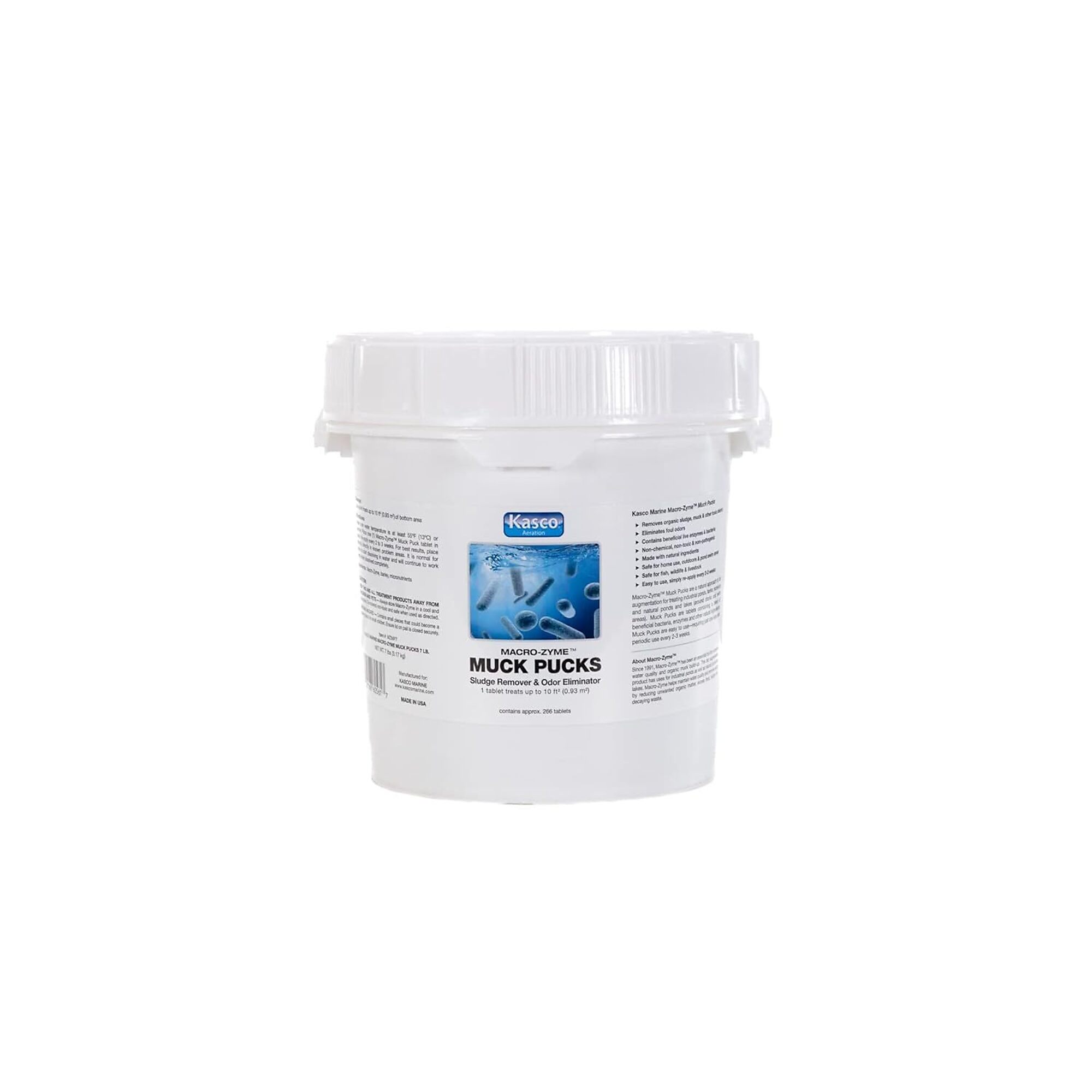 Kasco Macro-Zyme Pond Bacteria Muck Puck Treatment, Treats 10 Sq. Ft. Per Puck, Model# MZMP7